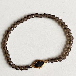 Satya stretch bracelet, like new. Smoky quartz